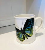 Load image into Gallery viewer, Butterfly Mug &amp; Appetizer Plate
