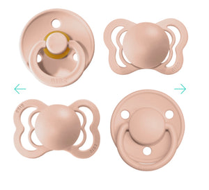 BIBS Blush Try-It Pacifier Collection 0-6M