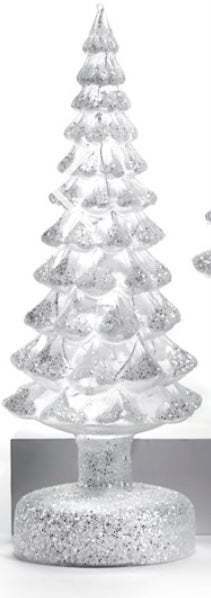 Glass LED Glitter Tree