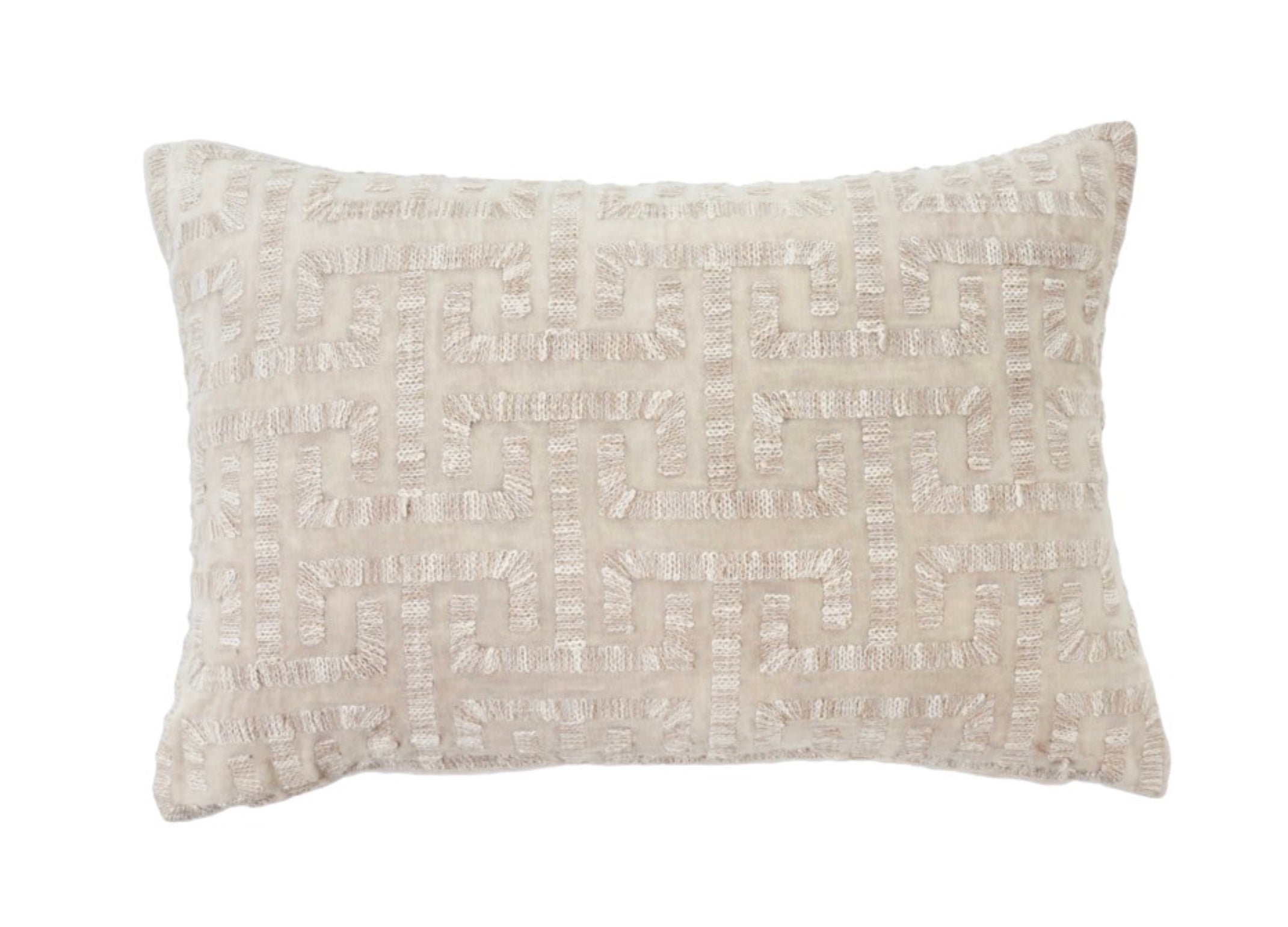Liza Velvet Ivory Pillow