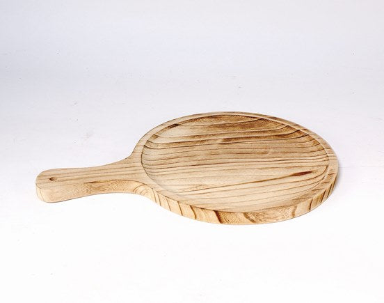 Round Natural Wood Serving Board